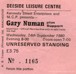 Deeside Ticket 1980